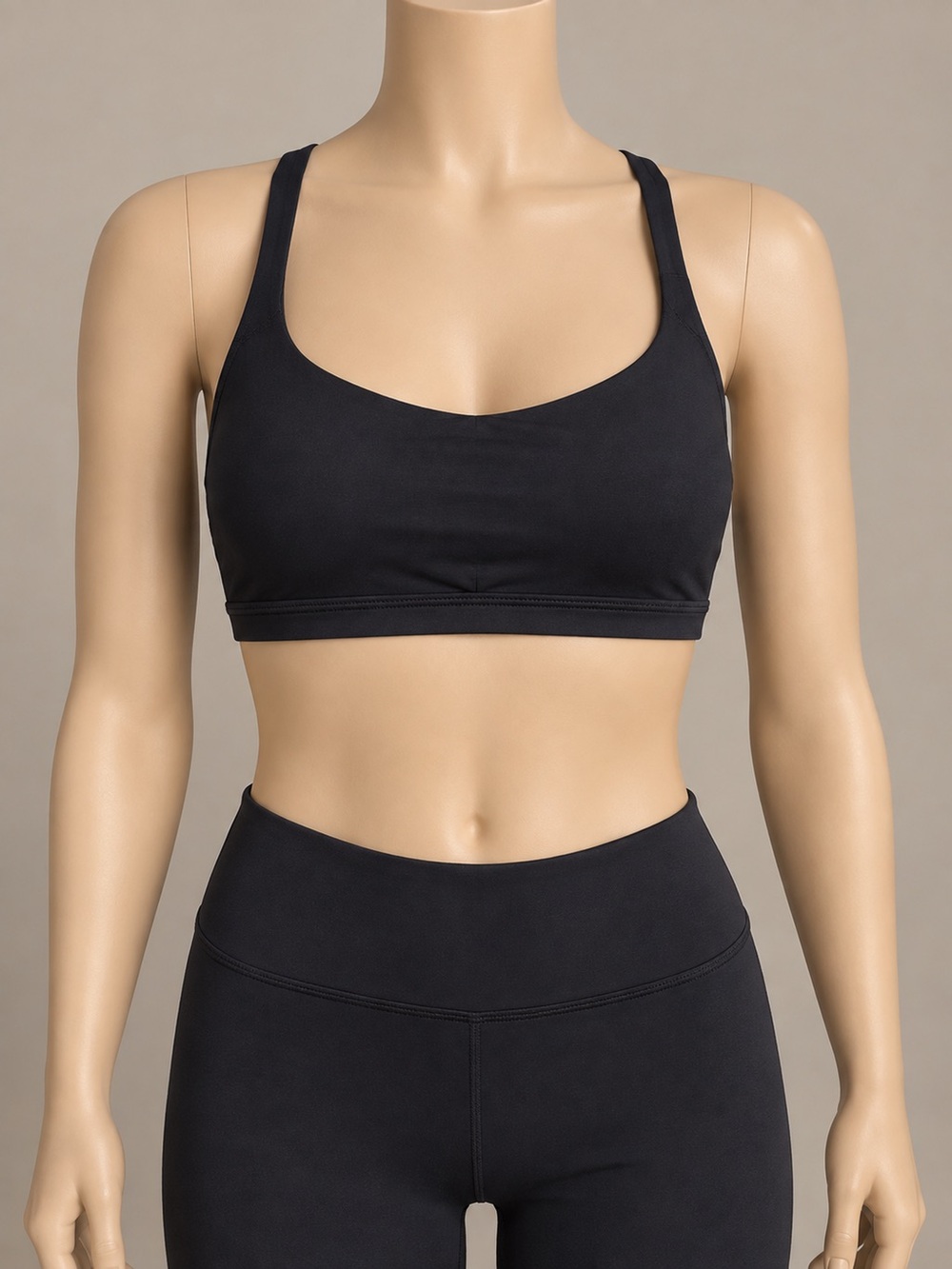 Lululemon Free To Be Bra Wild Black Strappy Sports Bra Size 8